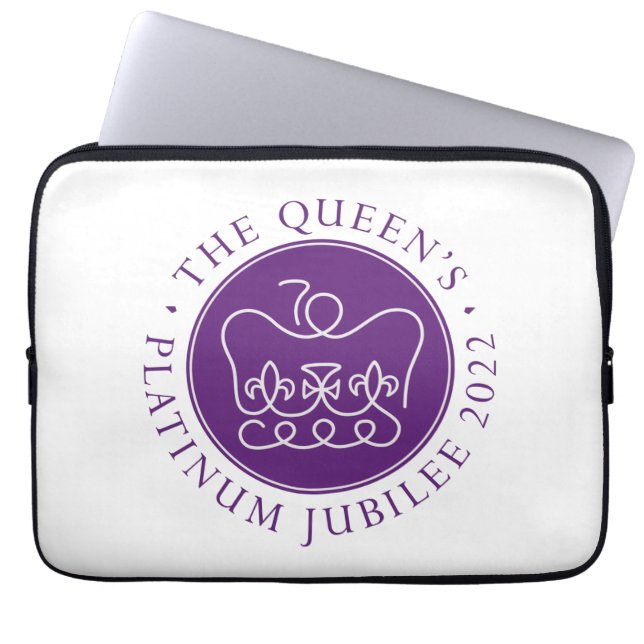 Queen's Platinum Jubilee Laptop Sleeve (Front)