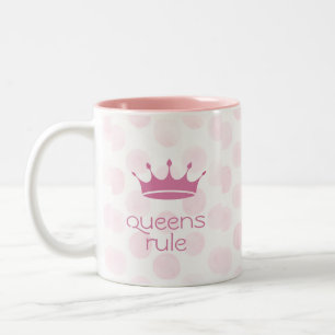 Queens Rule Crown Two-Tone Coffee Mug