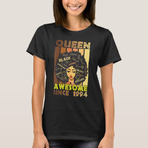 Queens Since 1994 27th Bday Melanin Women African T-Shirt