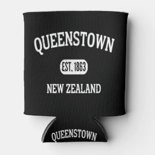 Queens Town Newzealand Vintage Can Cooler