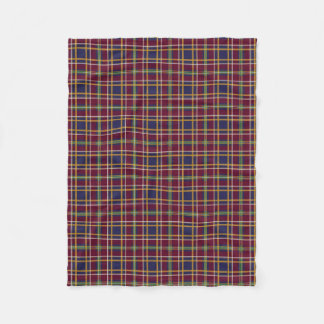 Queens University Kingston Ontario Tartan Fleece Blanket