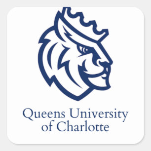 Queens University of Charlotte  Square Sticker