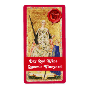 QUEEN'S VINEYARD RED WINE WAX SEAL /ANTIQUE TAROTS