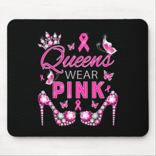 Queens Wear Pink Breast Cancer Awareness Ribbon Su Mouse Mat