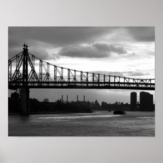Queensboro Bridge 15 x 11 poster  - No Border (Front)