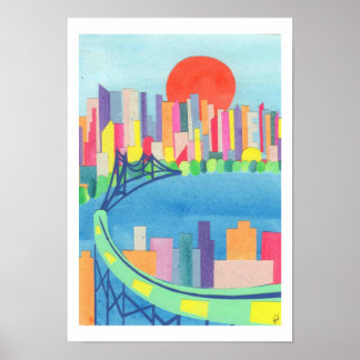 Queensborough Bridge at Sunrise Poster