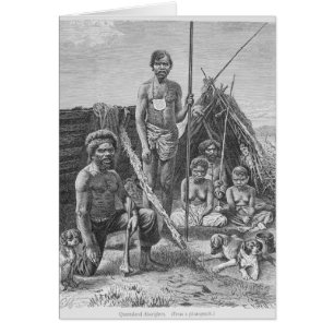 Queensland aborigines engraved from a photograph