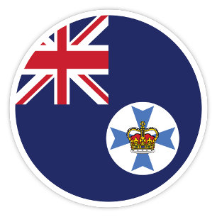 Queensland Australia Flag Sticker