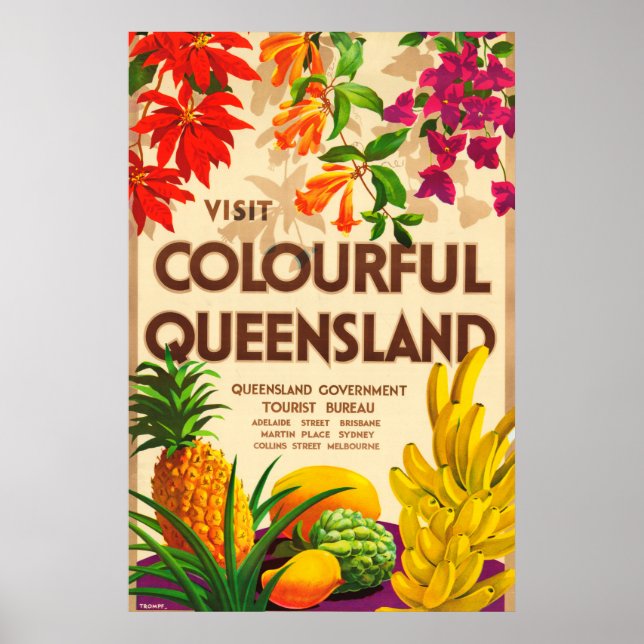 Queensland Australia Tourism Poster (Front)