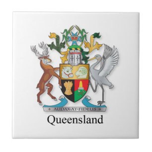 Queensland coat of arms tile
