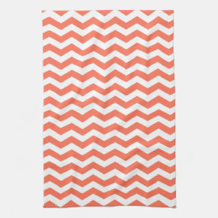 Queensland Coral Wave Chevron Tea Towel