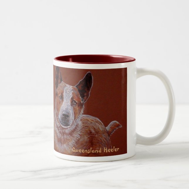 "Queensland Heeler" Coffee Mug (Right)
