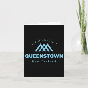 Queenstown Mountain Vacation Skiing New Zealand Card
