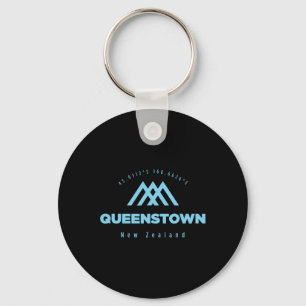 Queenstown Mountain Vacation Skiing New Zealand  Key Ring