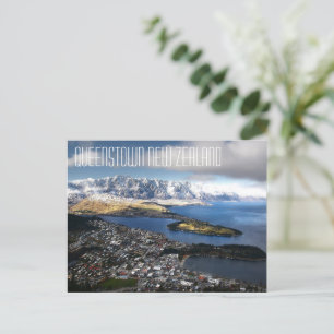 Queenstown, New mountains Zealand Postcard