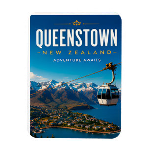 🏔️ Queenstown New Zealand Adventure Home Decor 🚠 Magnet
