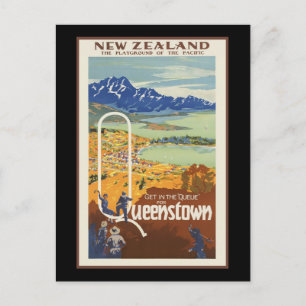 Queenstown New Zealand Postcard