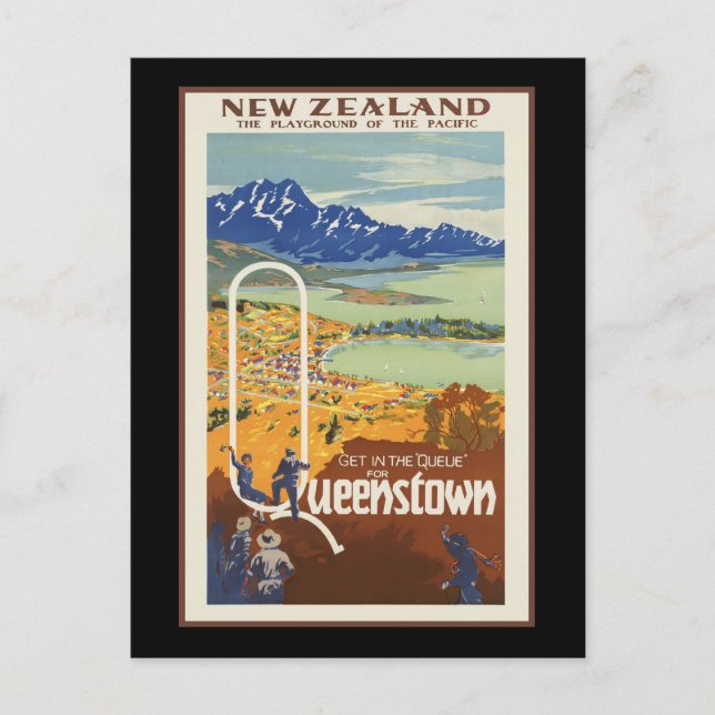 Queenstown New Zealand Postcard (Front)