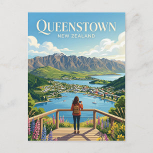 QUEENSTOWN NEW ZEALAND POSTCARD
