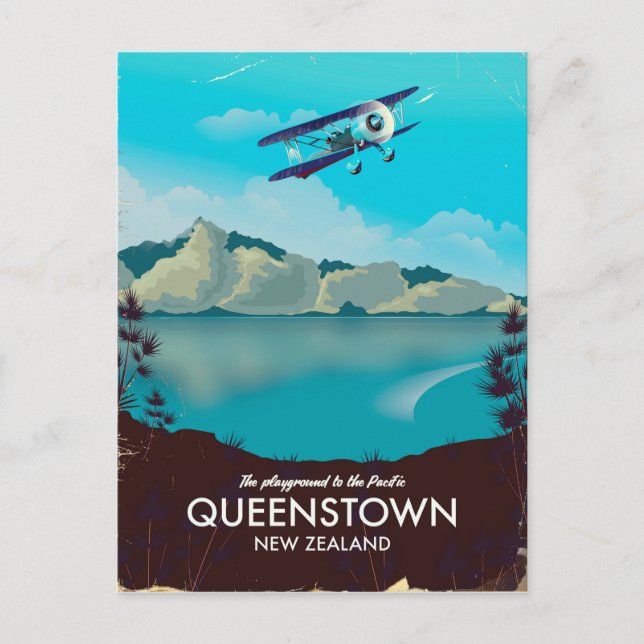 Queenstown New Zealand Postcard (Front)