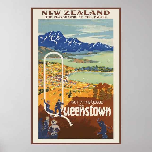 Queenstown New Zealand Poster (Front)
