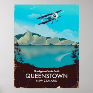 Queenstown New Zealand Poster
