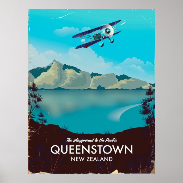 Queenstown New Zealand Poster (Front)