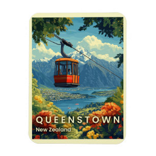 Queenstown, New Zealand Stunning Mountain Views Magnet