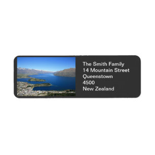 Queenstown NZ, Customisable Address Label