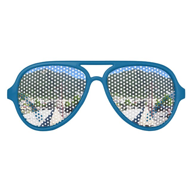 Queenstown, Otago, New Zealand Aviator Sunglasses (Front)