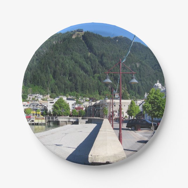Queenstown, Otago, New Zealand Paper Plate (Front)