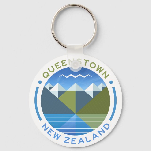 QUEENSTOWN SOUTH ISLAND NEW ZEALAND KEY RING (Front)