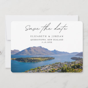 Queenstown Wedding New Zealand Save the Date  Invitation