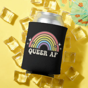 Queer AF Rainbow Gay Lesbian Trans Bisexual LGBTQ  Can Cooler