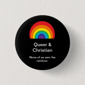 Queer and Christian 3 Cm Round Badge