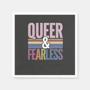 Queer and Fearless LGBT Pride Month Ally Napkin