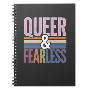 Queer and Fearless LGBT Pride Month Ally  Notebook