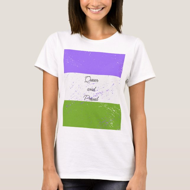 Queer and Proud T-Shirt (Front)