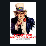 Queer Army: Poster<br><div class="desc">Do YOU have a gay agenda?? Recruitment starts here... </div>