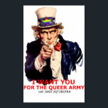 Queer Army: Poster<br><div class="desc">Do YOU have a gay agenda?? Recruitment starts here... </div>