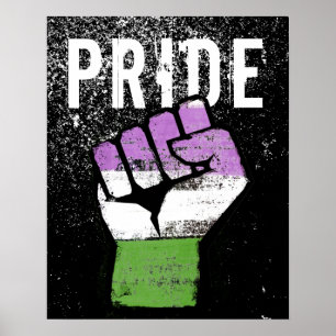 Queer / Genderqueer Pride Fist Poster