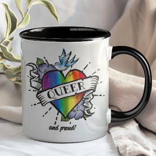 Queer Heart Tattoo Mug