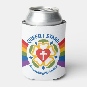 "Queer I Stand" coozie