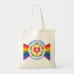 "Queer I Stand" tote bag