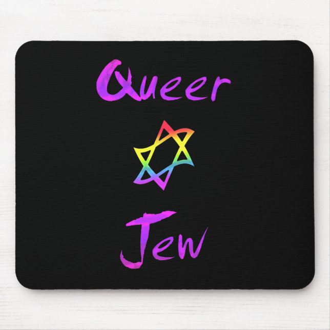Queer Jew Mousepad (Front)
