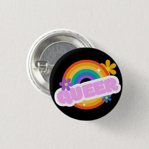 Queer. LGBT+Pride. Button