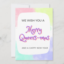 Queer LGBTQ+ Christmas Card