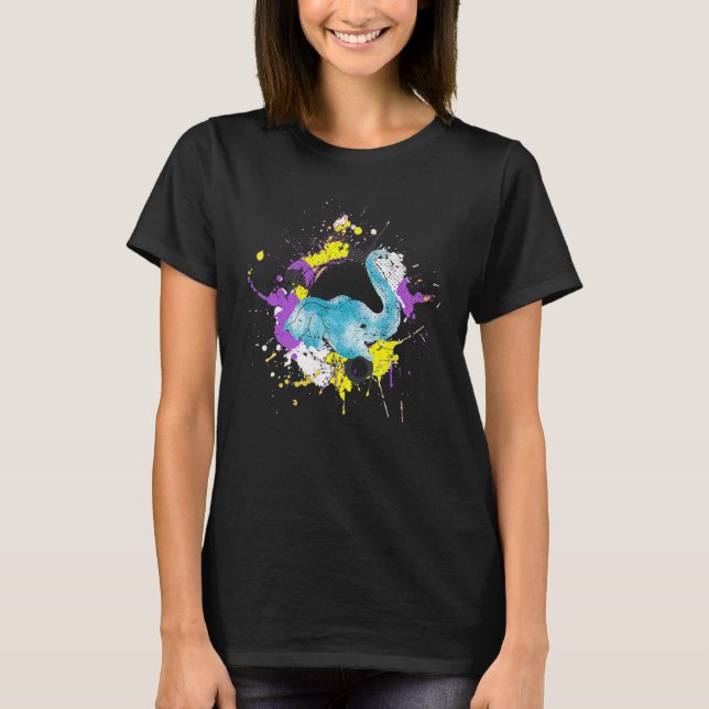Queer Nonbinary Flag Elephant Lgbt Agender Proud N T-Shirt (Front)