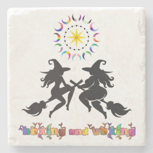 Queer Pagan Body Solidarity Hexing and Vexing Stone Coaster