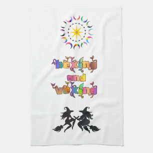 Queer Pagan Body Solidarity Hexing and Vexing Tea Towel